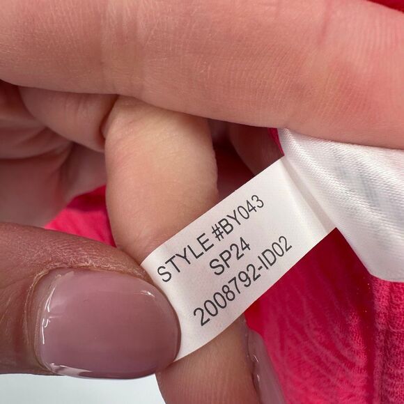 J Crew Double-gauze Button Down Shirt Pink Cotton Size Medium Swim Cover Up - Picture 10 of 12